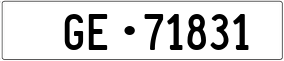 Trailer License Plate